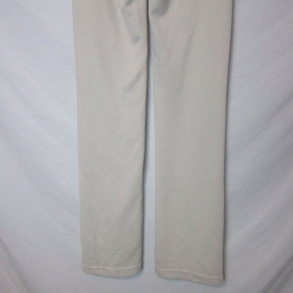 Lululemon Brushed Softstreme Ribbed Zip Flared Pant Bone White Women's 0 - Picture 8 of 8